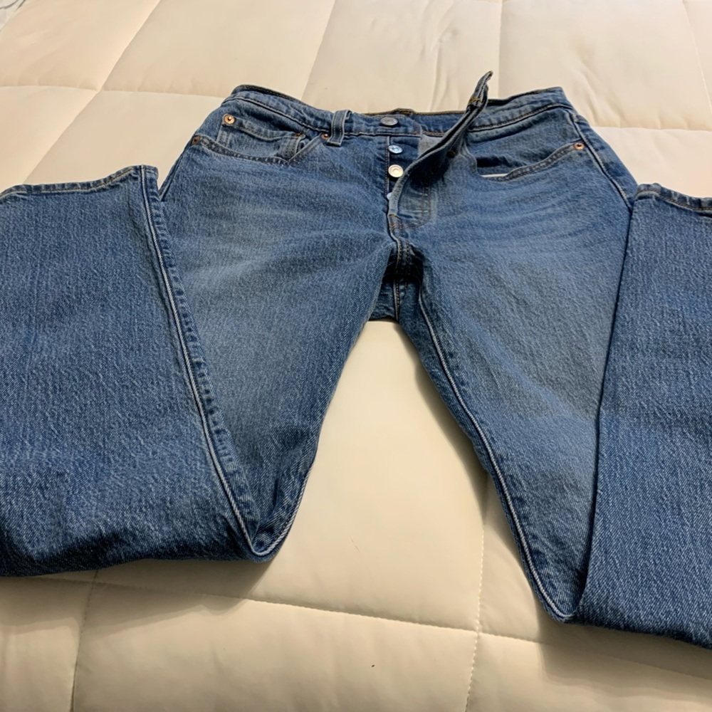 Levi’s Women's 501 S Skinny Blue Jeans Size 27/27 button fly